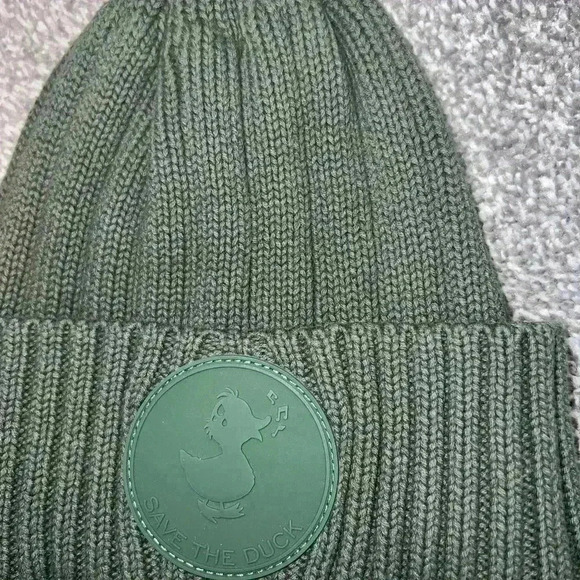 NWT SAVE THE DUCK UNISEX FOREST GREEN DOYLE HAT - Picture 3 of 5